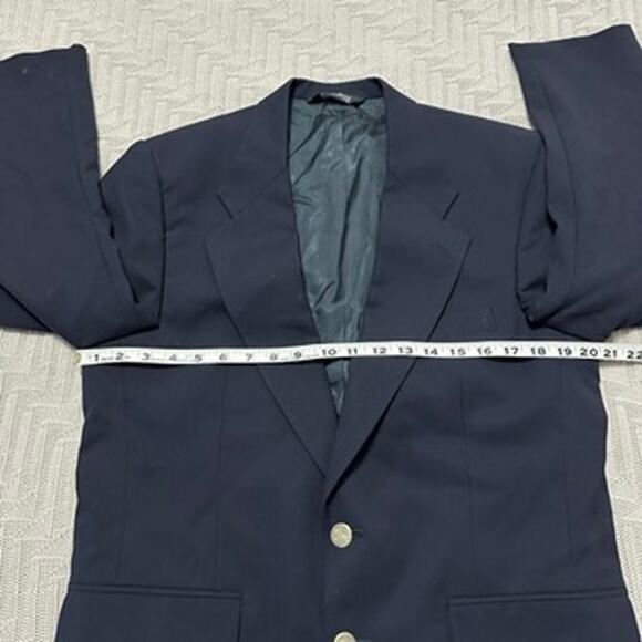 Vintage Burberry navy two button blazer size 40R - Picture 9 of 12